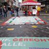 Riesenmonopolyspiel in der Innenstadt von Aschaffenburg